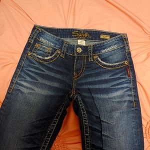 Women's Silver jeans, perfect condition, L 33in.